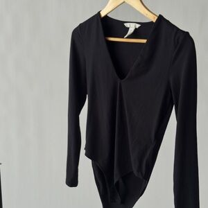 H&M Black Long Sleeve Bodysuit